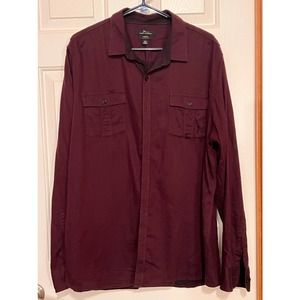 Marc Anthony‎ Stretch Slim Fit Men's Button Front Size XXL Plum Color